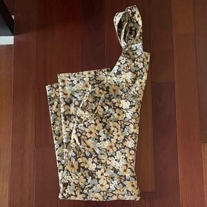 Floral Print Overalls